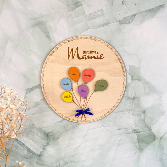 Cadre Ballons Personnalisé