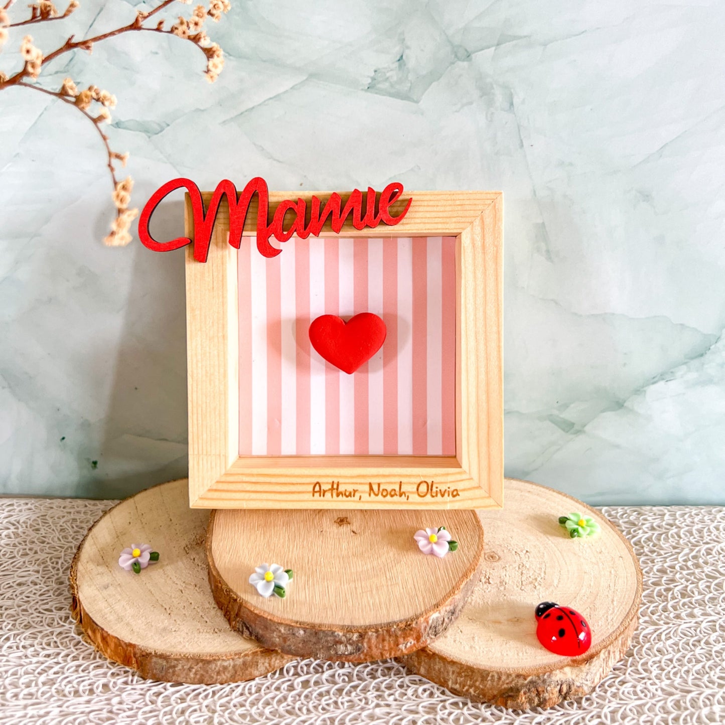 Cadre coeur personnalisé