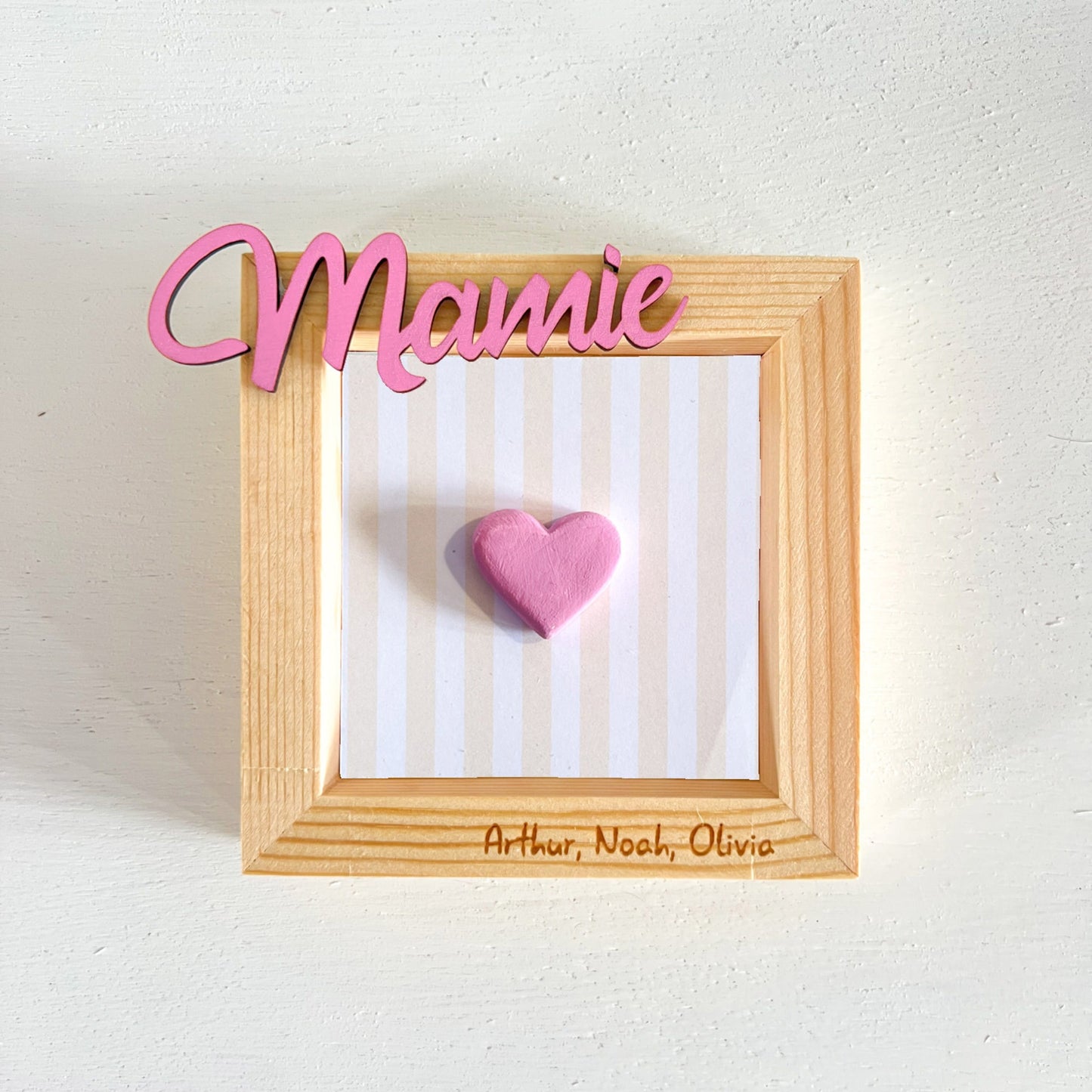 Cadre coeur personnalisé