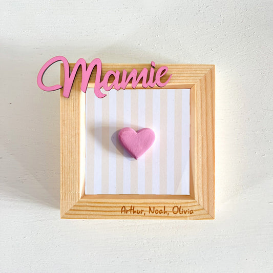 Cadre coeur personnalisé