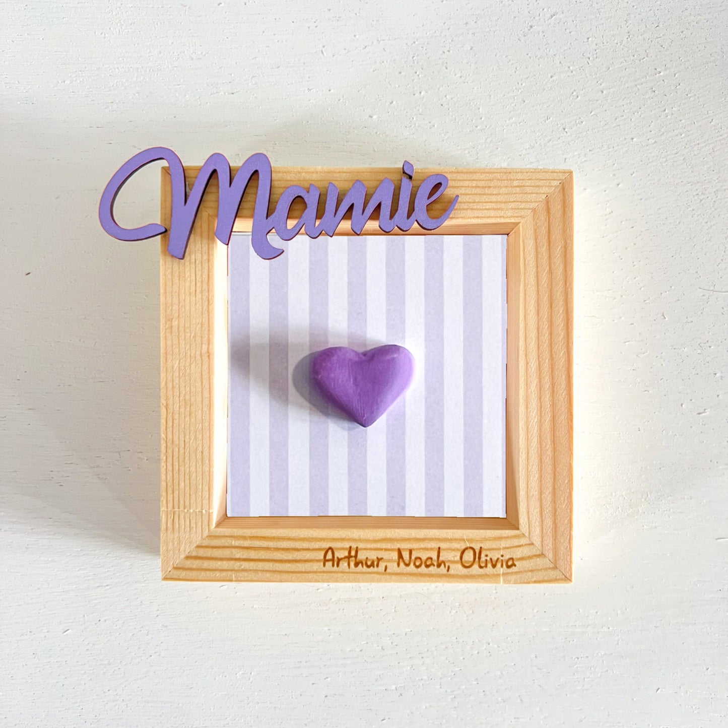 Cadre coeur personnalisé