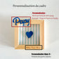 Cadre coeur personnalisé