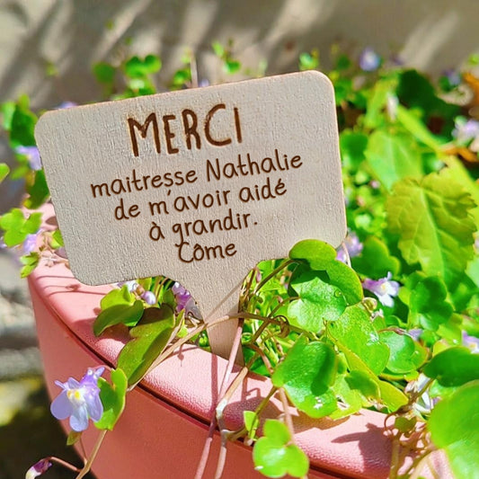 Etiquette bouquet de fleurs