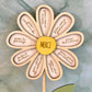 Marguerite en bois - Merci
