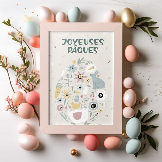 Affiche Joyeuses Pâques