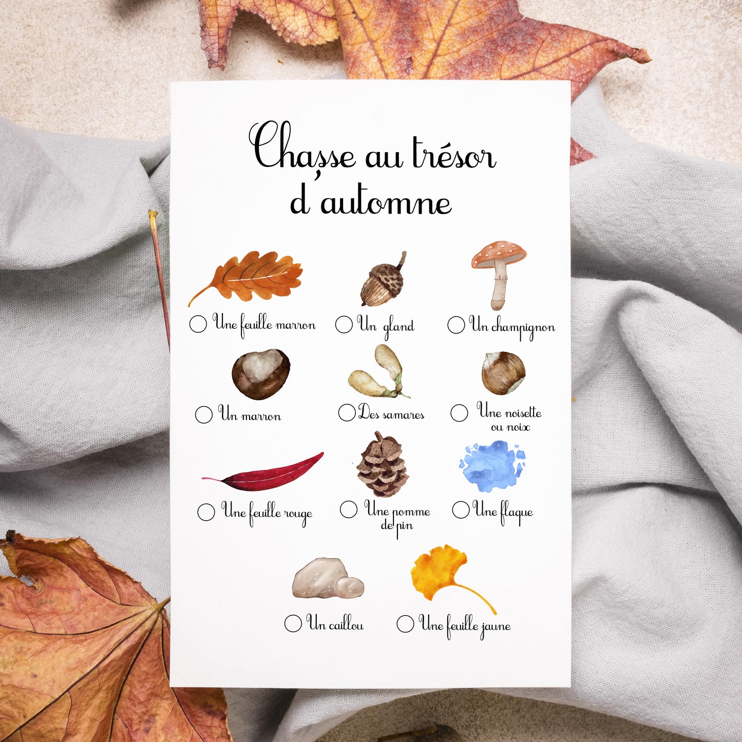Chasse au trésor d'automne